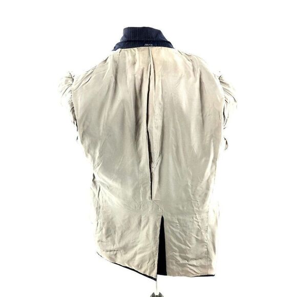 Hart Schaffner Marx‎ Wool 3 Button Suit Jacket 42L Blue W/ Blue Striped - Picture 12 of 12